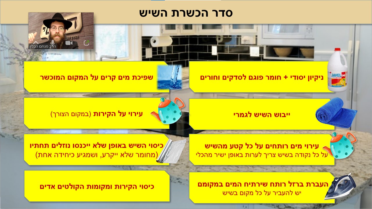 the fundamentals of koshering the kitchen for pesach